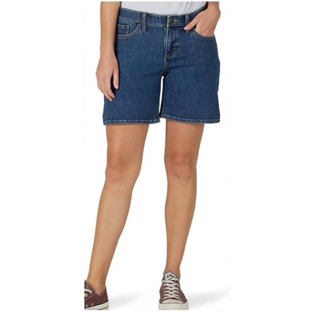 Lee‎ Relaxed Fit Mid Rise Journey Bermuda Jean Shorts NWT